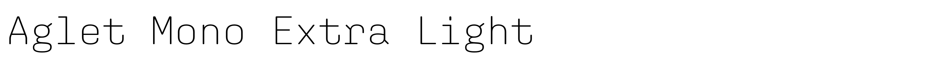 Aglet Mono Extra Light